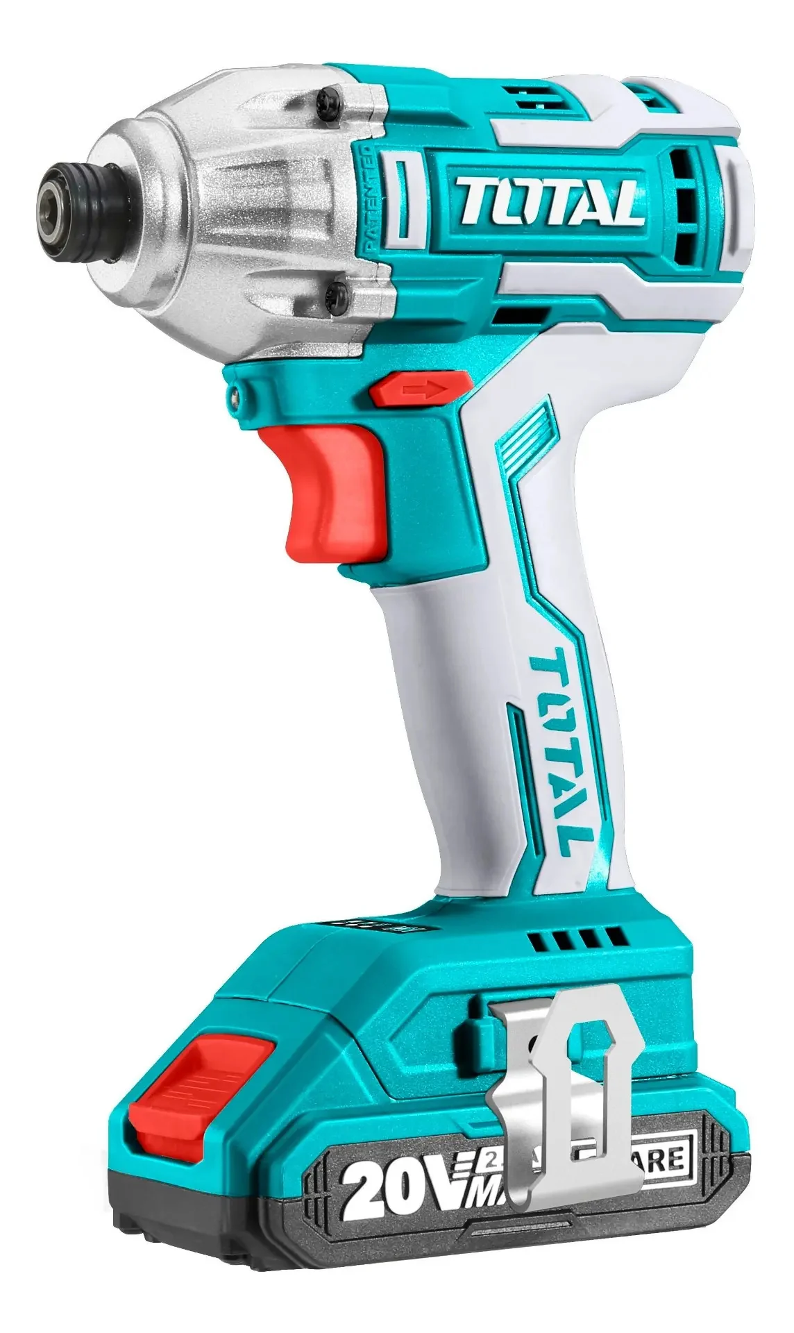 Foto 2 de Atornillador De Impacto Inalámbrico Total 20v Industrial, Brushless Sin Carbones, Encastre Hexagonal 1/4 , 200nm - Con 2 Baterías 2.0ah Litio-ion, Cargador Y Bolso - Tirli2002