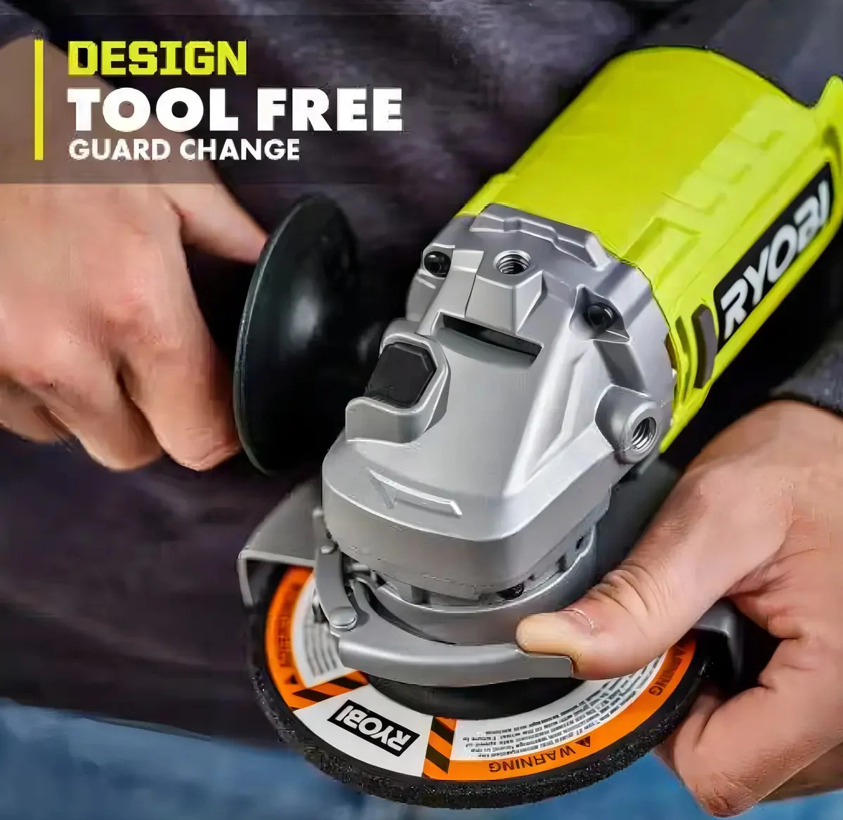 Foto 4 de Esmeriladora Amoladora Angular Ryobi One+ Pcl445b Sin Bateri