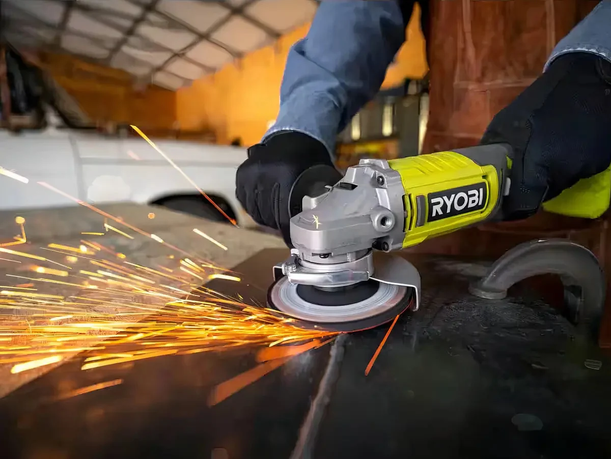 Foto 6 de Esmeriladora Amoladora Angular Ryobi One+ Pcl445b Sin Bateri