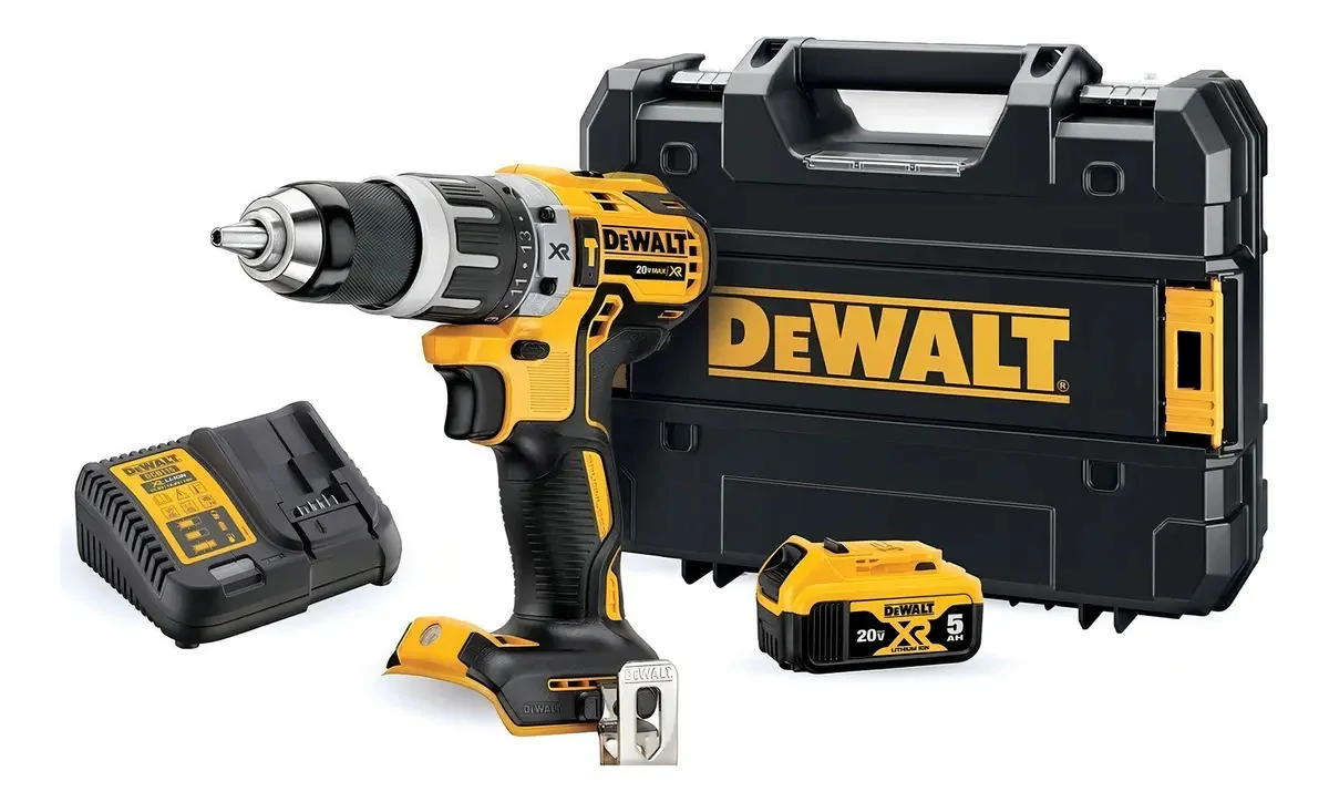 Taladro Percutor Inalambrico Dewalt Bateria 5ah Dcd796p1 Frecuencia 30 Color Amarillo